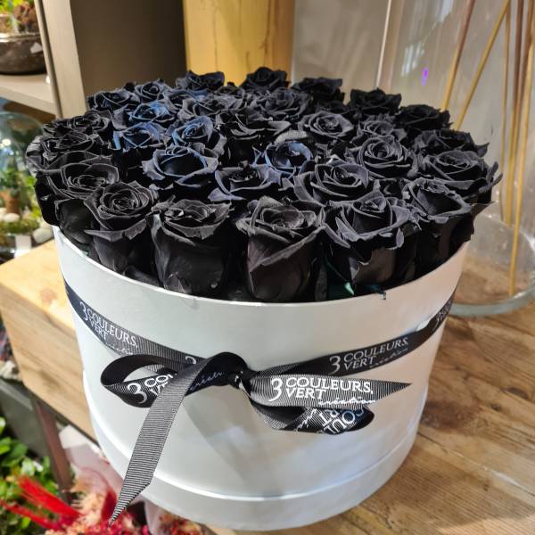 Roses éternelles noires à Lyon