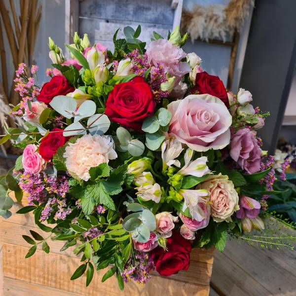 bouquet de fleurs romantique