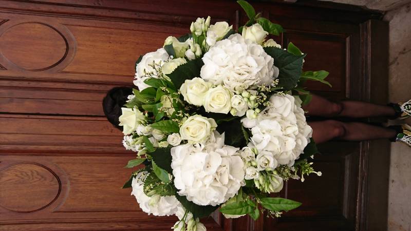 bouquet blanc xl lyon 3 couleursvert creation